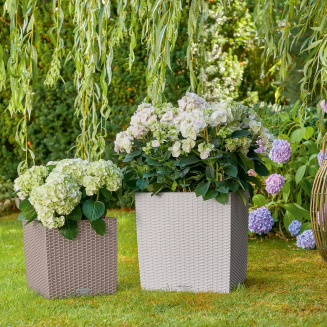 Donica Lechuza Cube Cottage 30 | 40 | 50 piaskowy brąz - 9