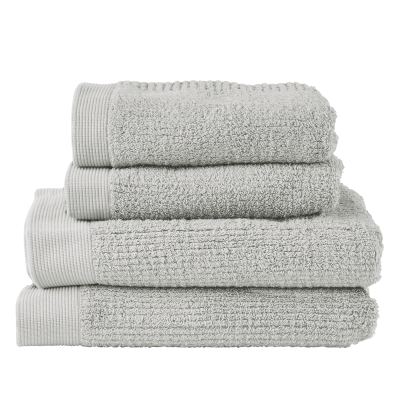  Set of 4 Zone Denmark Classic Soft Grey towels