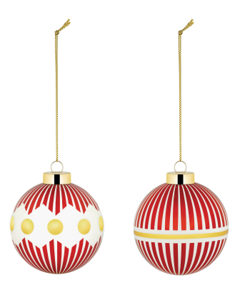 Zestaw dwóch bombek choinkowych Alessi Delight