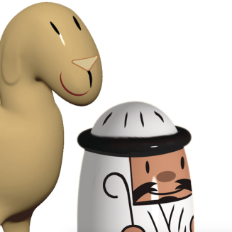 Figurki świąteczne Alessi Amir&Camelus - 2