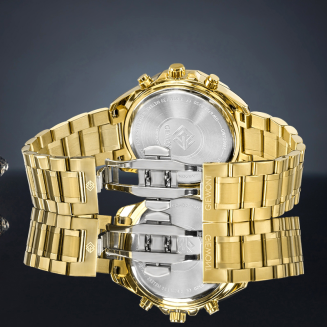 Zegarek Męski Giewont Chronograph Sapphire Złoto Niebieski GW7290-B6 - 6