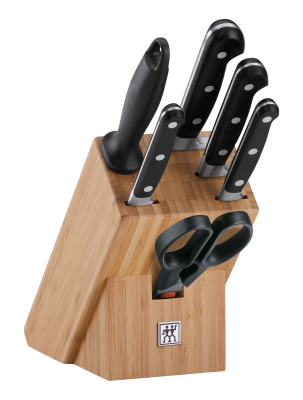Zestaw 4 noży + ostrzałka + nożyce w bloku Zwilling Professional S | JESIENNA PROMOCJA