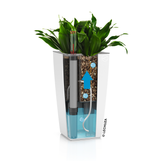  Lechuza Mini Cubi flowerpot | Maxi Cubi white gloss - 5