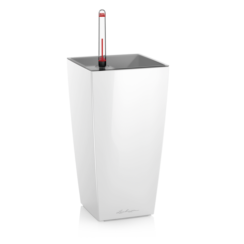 Donica Lechuza Mini Cubi | Maxi Cubi biały połysk