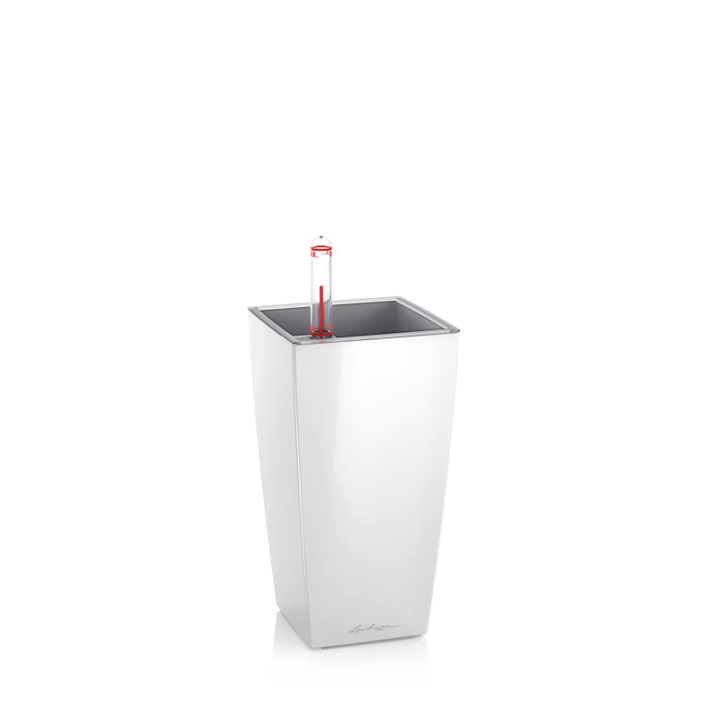  Lechuza Mini Cubi flowerpot | Maxi Cubi white gloss