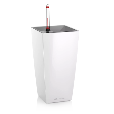  Lechuza Mini Cubi flowerpot | Maxi Cubi white gloss