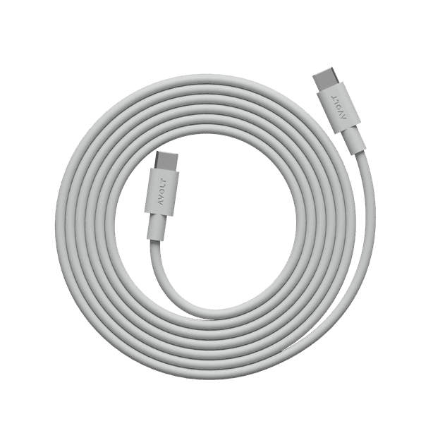 Kabel Avolt 1 USB C do ładowania USB C 2 m szary