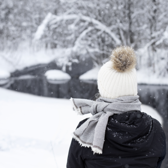 Szal z wełny merino Lapuan Kankurit VIIRU grey 35x170 cm - 3