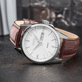 Zegarek Męski Skmei 9073SIWTB + BOX - 6