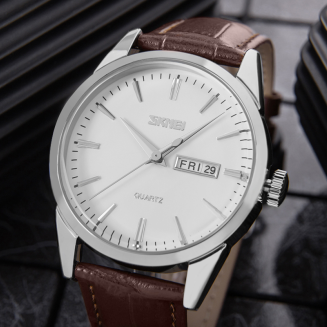 Zegarek Męski Skmei 9073SIWTB + BOX - 5