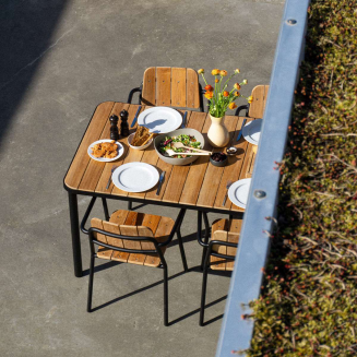 Stół ogrodowy SACKit Kirra Teak Table Noir 150x90 cm - 6