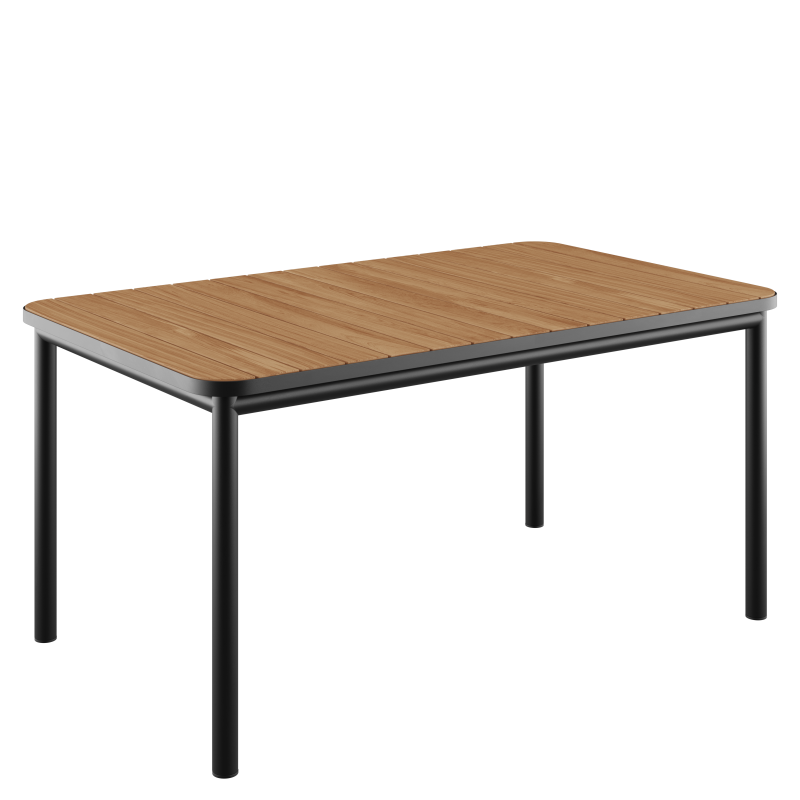 Stół ogrodowy SACKit Kirra Teak Table Noir 150x90 cm