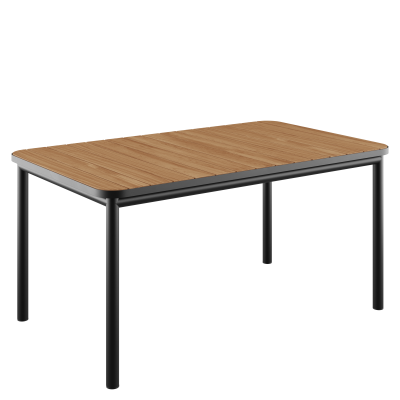 Stół ogrodowy SACKit Kirra Teak Table Noir 150x90 cm