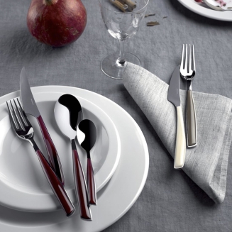 Zestaw sztućców obiadowych Casa Bugatti Glamour Smoked Black 24 szt. - 4