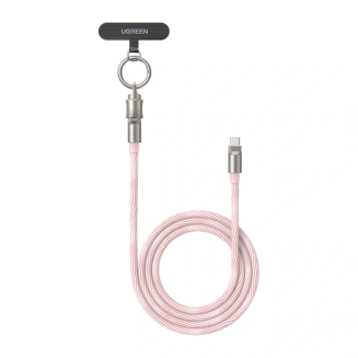 Kabel UGREEN L508 USB-C 1.2m 60W (różowy) - 2