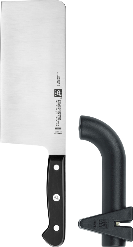  Set: Zwilling Gourmet Chinese cleaver + sharpener