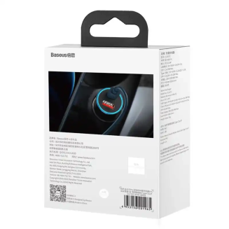 Ładowarka samochodowa BASEUS Golden Contactor Pro 40W USB+USB-C + kabel USB-C-Lightning 1m (niebieska) - 9