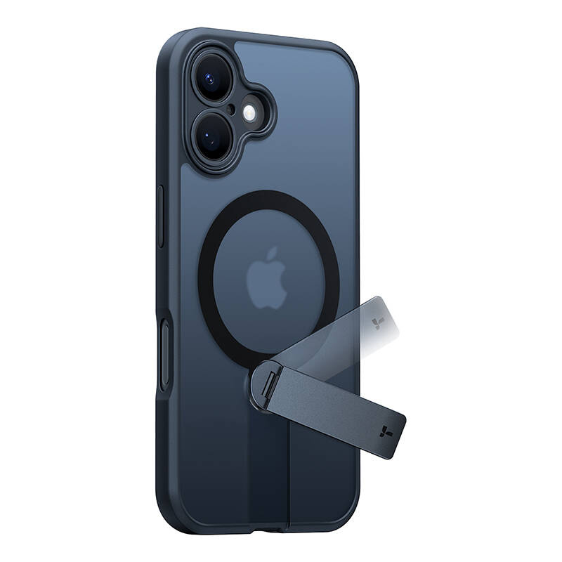 Etui TORRAS Pstand Spin do iPhone 16 (czarne)