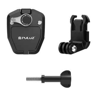  PULUZ Motorcycle Windshield Mount for Sports Cameras (Black) - 4