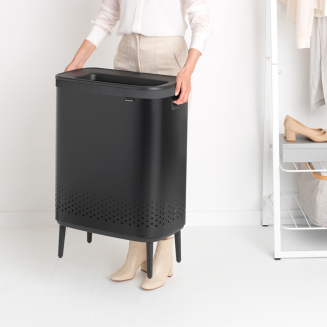  Brabantia Bo laundry basket 2x45l, matte black - 12