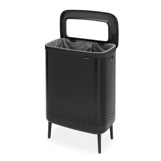 Kosz na pranie Brabantia Bo 2x45l czarny matowy - 3