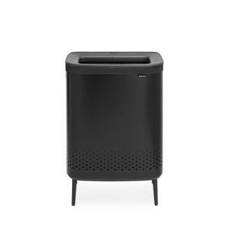  Brabantia Bo laundry basket 2x45l, matte black - 2