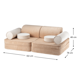  Wigiwama Settee Brown Sugar Children's Sofa - 7