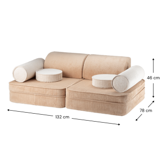 Sofa dziecięca Wigiwama Settee Brown Sugar - 7