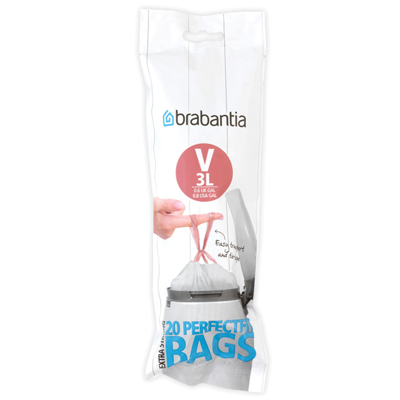  Brabantia PerfectFit Bags garbage bags, size V, 3l, 20 pcs