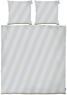 Pościel Mette Ditmer DIAGONAL Light Grey & Sand 200×220 cm