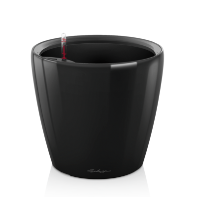 Donica Lechuza Classico Premium LS 21 | 28 | 35 | 43 | 50 czarny połysk