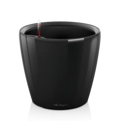 Donica Lechuza Classico Premium LS 21 | 28 | 35 | 43 | 50 czarny połysk