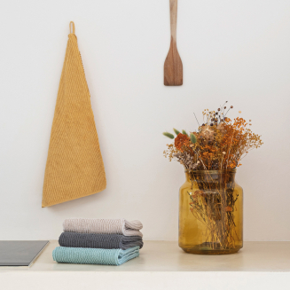 Ręcznik kuchenny Sorema Ribbon Pale Gold 50x50 cm - 2