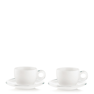 Zestaw 2 filiżanek do cappuccino Guzzini Gocce biały