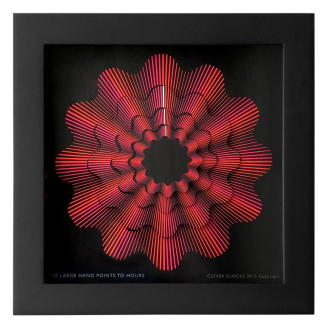 Zegar Clever Clocks Red Ribbon L - 2
