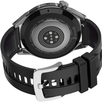 Smartwatch  Rubicon RNCE88-1 Czarny- Czarny Pasek Silikonowy + Czarny Pasek Skórzany - 6