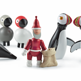 Figurka drewniana Kay Bojesen Puffin 19 cm - 7