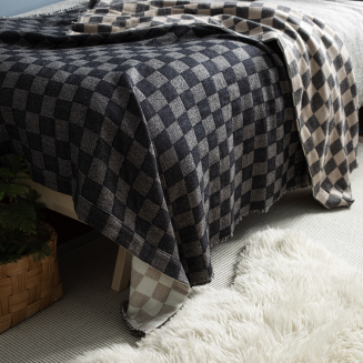 Koc Lapuan Kankurit Shakki beige-black-white 130x180 cm - 3