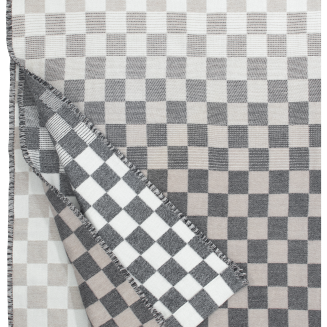  Lapuan Kankurit Shakki blanket beige-black-white 130x180 cm - 2