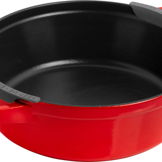 Zestaw 3 naczyń żeliwnych z pokrywą Staub czerwony - 4
