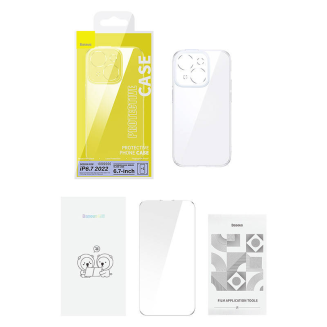 Zestaw ochronny BASEUS SuperCeramic do iPhone 14 Plus (przezroczysty) - 7
