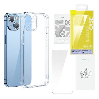 Zestaw ochronny BASEUS SuperCeramic do iPhone 14 Plus (przezroczysty)