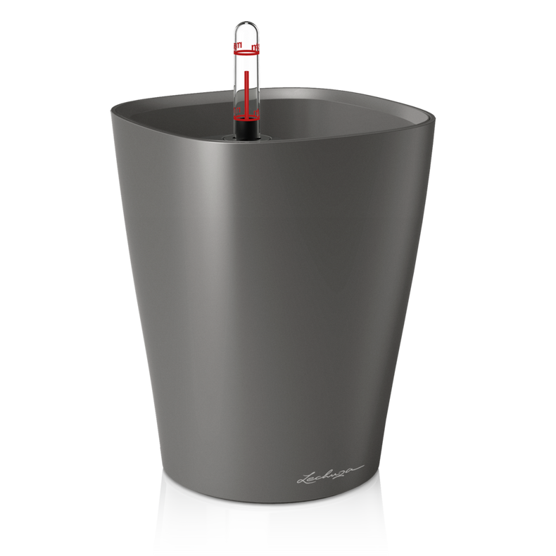  Lechuza Deltini flowerpot anthracite metallic