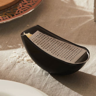 Alessi Parmenide red cheese grater with container - 4