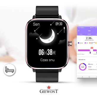 Smartwatch Giewont Różowo-Czarny GW230-3 - 8