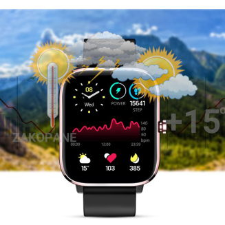 Smartwatch Giewont Różowo-Czarny GW230-3 - 11