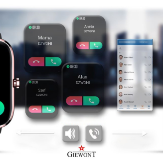 Smartwatch Giewont Różowo-Czarny GW230-3 - 14