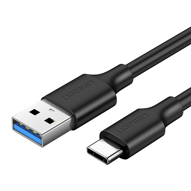 Kabel UGREEN US184 USB-A 3.0-USB-C 3.0 2m (czarny)