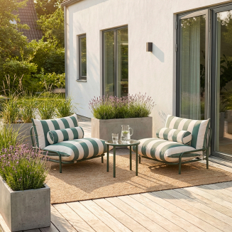 Fotel ogrodowy SACKit Mollis Lounge Chair Renesse Olive - 3