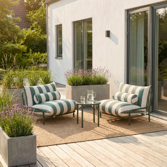 Fotel ogrodowy SACKit Mollis Lounge Chair Renesse Olive - 3